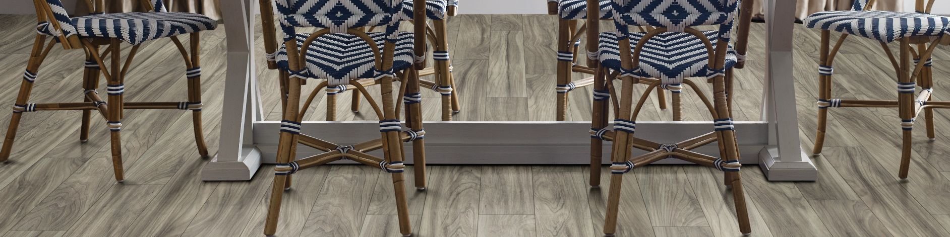 woven dining chairs around a dining table - Goodrich Floor Coverings Inc in Salt Lake City