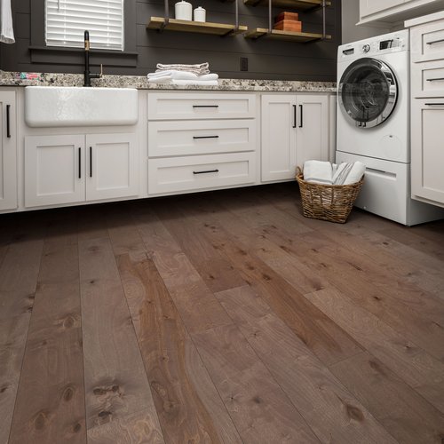 laundry room with hardwood floor from Goodrich Floor Coverings Inc in Salt Lake City